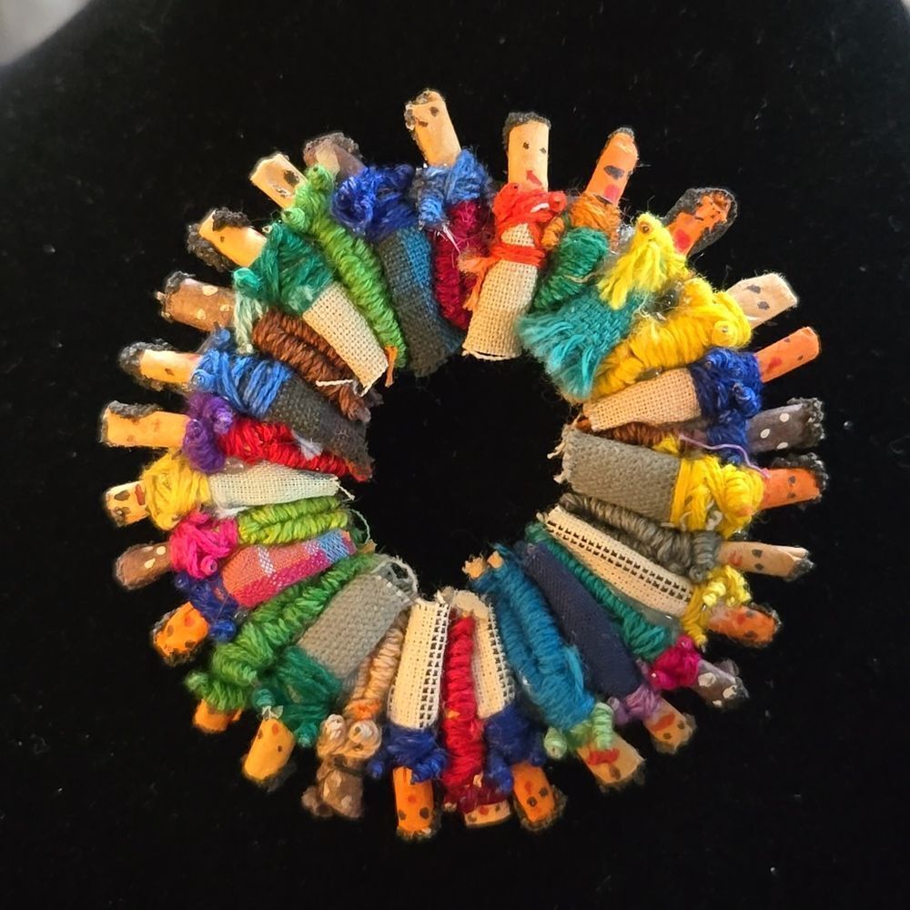 Vintage “WORRY DOLLS” Pin Brooch